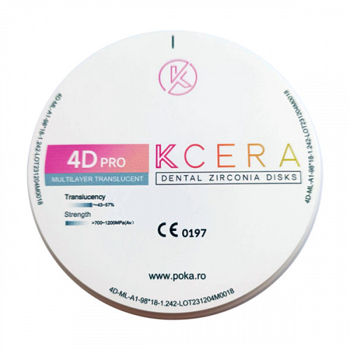 KCERA Disc Zr 4D Pro Multilayer 98x20mm