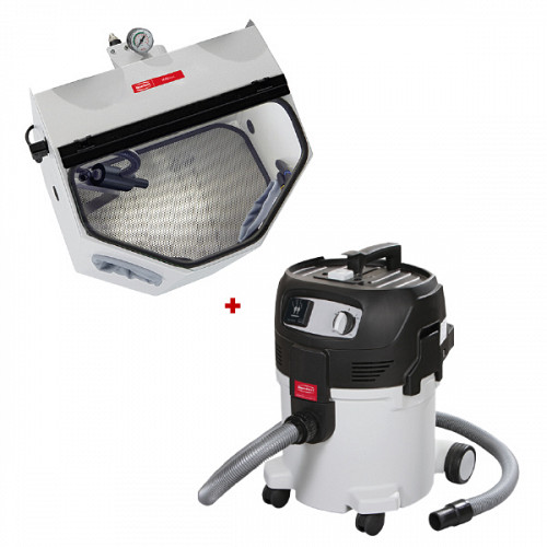 Sablator Vario Basic cu recirculare + Aspirator Vortex Compact 3L RENFERT