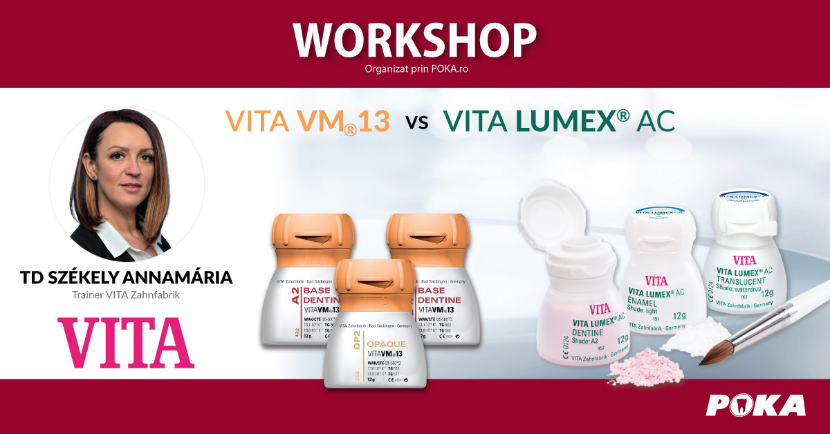 Integrarea restaurărilor metalo-ceramice pe lângă integral ceramice - VM13 versus Lumex